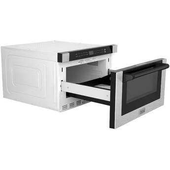 Z Line Autograph Edition 24 Inch 1.2 Cu. Ft. Built-in Microwave Drawer: Stainless Steel And Matte Black Accents — thumbnail 13