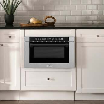 Z Line Autograph Edition 24 Inch 1.2 Cu. Ft. Built-in Microwave Drawer: Stainless Steel And Matte Black Accents — thumbnail 19