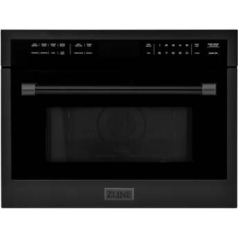Z Line ZLINE MWO24BS 24 Inch Black Stainless Steel Built-In 1.6 cu. ft. Capacity Microw