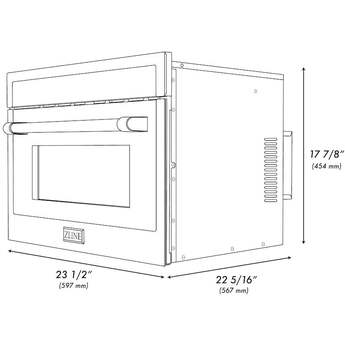 Z Line ZLINE MWO24SS 24 Inch Built-In 1.55 cu. ft. Capacity Microwave Oven — thumbnail 22