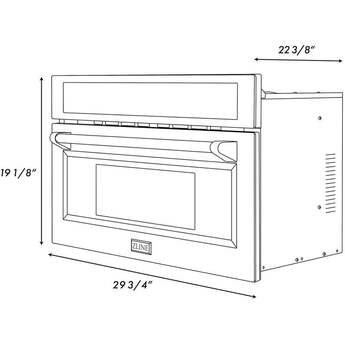 Z Line ZLINE MWO30 30 Inch Stainless Steel Built-In 1.6 cu. ft. Capacity Microwave Oven — thumbnail 21