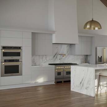 Z Line Autograph Edition 30" 1.6 cu ft. Built-in Convection Microwave Oven: Stainless Steel And Gold Accents — thumbnail 18