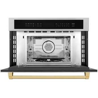 Z Line Autograph Edition 30" 1.6 cu ft. Built-in Convection Microwave Oven: Stainless Steel And Gold Accents — thumbnail 23