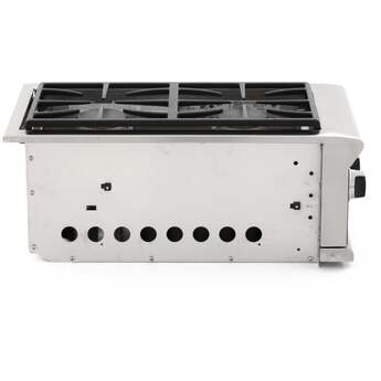 dcs 15" Stainless Steel Natural Gas Double Side Burner — thumbnail 8