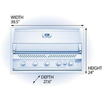 Napoleon Built-In 700 Series 38" with Infrared Rear Burner: Stainless Steel, NG — thumbnail 12