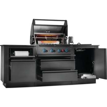 Napoleon Oasis Outdoor Kitchen With Built-In 700 Series 32 Inch Grill And Soft Close Doors: Natural Gas — thumbnail 3