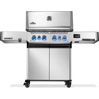Napoleon Prestige 500 Connected RSIB Grill With Infrared Side And Rear Burner: Stainless Steel, Natural Gas