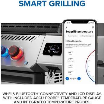 Napoleon Prestige 500 Connected RSIB Grill With Infrared Side And Rear Burner: Stainless Steel, Natural Gas — thumbnail 18