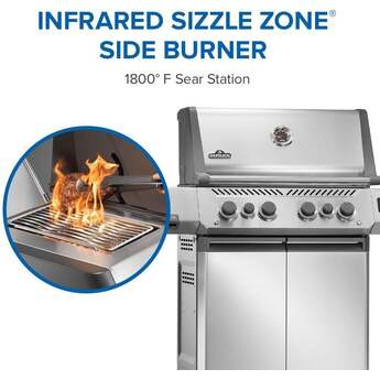 Napoleon Prestige 500 Connected RSIB Grill With Infrared Side And Rear Burner: Stainless Steel, Natural Gas — thumbnail 37