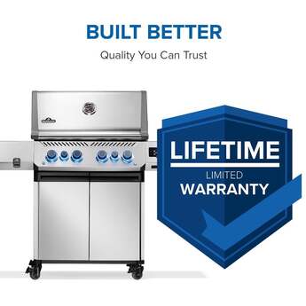 Napoleon Prestige 500 Connected RSIB Grill With Infrared Side And Rear Burner: Stainless Steel, Natural Gas — thumbnail 4