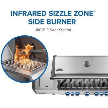 Napoleon Prestige 665 RSIB With Infrared Side and Rear Burner: Stainless Steel, Natural Gas — thumbnail 22