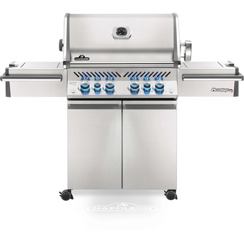 Napoleon Prestige Pro 500 RSIB 66" Stainless Steel Liquid Propane Grill with Infrared Side & Rear Burners