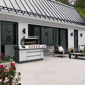Napoleon 76 Inch Freestanding Grill with Integrated Smoker Tray, Infrared Sizzle Zone™, Infrared Rotisserie Burner, Integrated Ice Bucket & Cutting Board, Wave™ Cooking Grids, Interior Grill Lights, Lift Ease™ Lid, Night Light™ Knobs, Instant Jetfire™ Ignition, Stainless Steel Sear Plates, Accu-Probe™ Temperature Gauge and 1,140 sq. in. Cooking Area: Natural Gas — thumbnail 5