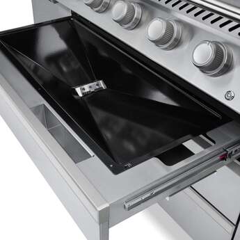 Napoleon 76 Inch Freestanding Grill with Integrated Smoker Tray, Infrared Sizzle Zone™, Infrared Rotisserie Burner, Integrated Ice Bucket & Cutting Board, Wave™ Cooking Grids, Interior Grill Lights, Lift Ease™ Lid, Night Light™ Knobs, Instant Jetfire™ Ignition, Stainless Steel Sear Plates, Accu-Probe™ Temperature Gauge and 1,140 sq. in. Cooking Area: Natural Gas — thumbnail 6