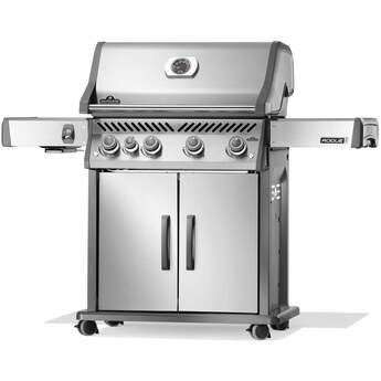 Napoleon Rogue Pro 525 Grill With Infrared Side Burner: Stainless Steel, Natural Gas — thumbnail 2