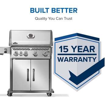 Napoleon Rogue Pro 525 Grill With Infrared Side Burner: Stainless Steel, Natural Gas — thumbnail 29