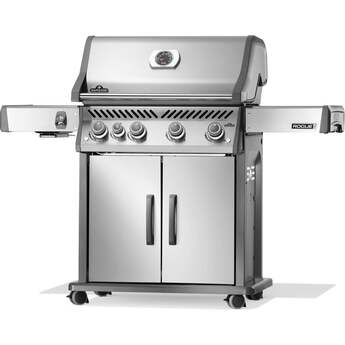 Napoleon Rogue Pro 525 Grill With Infrared Side Burner: Stainless Steel, Natural Gas — thumbnail 5