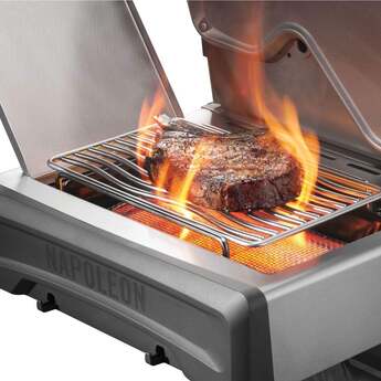 Napoleon Rogue Pro 625 Grill With Infrared Side Burner: Stainless Steel, Natural Gas — thumbnail 2