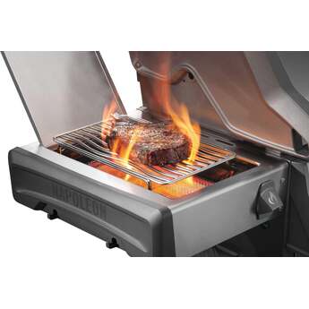 Napoleon Rogue Pro 625 Grill With Infrared Side Burner: Stainless Steel, Natural Gas — thumbnail 9