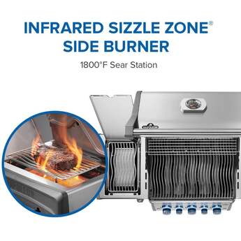 Napoleon Phantom Rogue PRO-S 425 Grill With Infrared Side And Rear Burners: Stainless Steel, Natural Gas — thumbnail 28