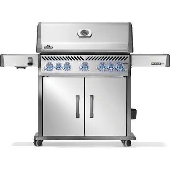 Napoleon Rogue PRO-S 625 Grill With Infrared Side And Rear Burners: Stainless Steel, Natural Gas