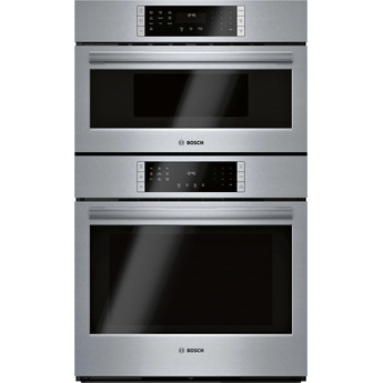 Bosch 800 30" Stainless Steel Electric Combination Wall Oven with Speed Oven - Convection