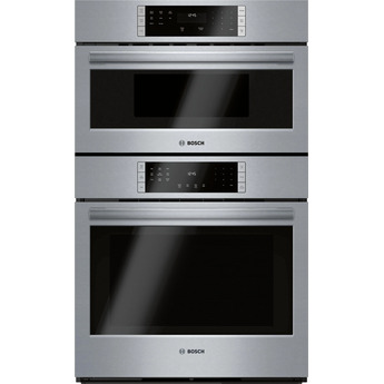 Bosch 800 30" Stainless Steel Electric Combination Wall Oven with Microwave - Convection