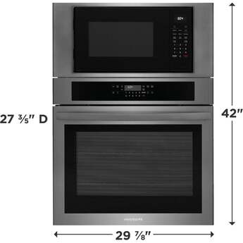 Frigidaire 30 Inch Built-In Electric Combination Oven: Black Stainless Steel — thumbnail 8