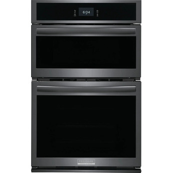 Frigidaire GCWM2767AD Gallery Series 27 Inch Black Stainless Steel Electric Double Wall Oven/Microwave Combo Oven