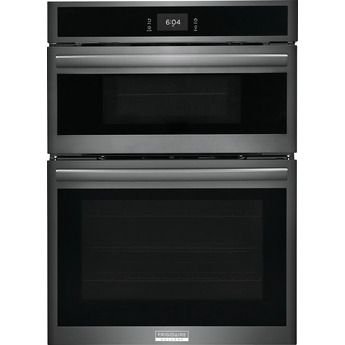 Frigidaire GCWM3067AD Gallery Series 30 Inch Black Stainless Steel Electric Double Wall Oven/Microwave Combo Oven