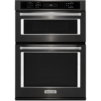 Kitchen Aid KitchenAid 27" Black Stainless Steel Electric Combination Wall Oven - Convection