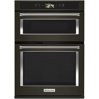 Kitchen Aid KitchenAid 30" Black Stainless Steel Electric Combination Wall Oven with PrintSh