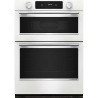 KitchenAid KOEC730SWH 30 Inch Smart Combination Wall Oven White — thumbnail 2
