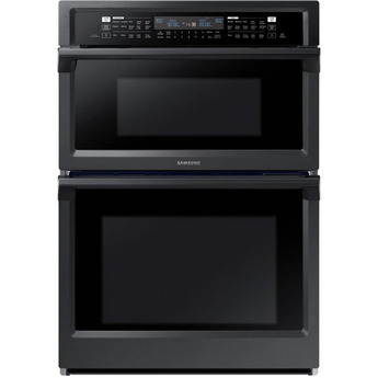 Samsung 30" Black Stainless Steel Electric Combination Wall Oven - Convection