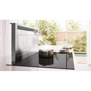 Bosch Built-In Downdraft with 3-Speeds, Multiple Ducting Options, Recirculation Mode, Charcoal Filter, Splatter Guard and Retractable Design (Blower Sold Separately): Stainless Steel — thumbnail 4