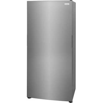Frigidaire 33 Inch Freestanding All Refrigerator with 20 Cu. Ft. Capacity, 4 Glass Shelves, Wire Basket, 5 Door Bins, Garage Ready, LED Lighting, Reversible Door, and ENERGY STAR®: Stainless Steel — thumbnail 9