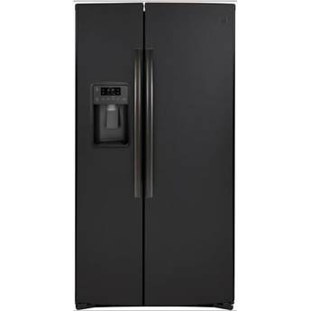 GE 36" 25.1 cu.ft. Black Slate Side-by-Side Refrigerator