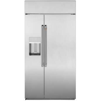 Cafe 42" 24.5 cu.ft. Stainless Steel Side-by-Side Refrigerator