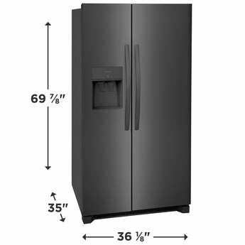 Frigidaire FRSS2623AD 36 Inch Freestanding Side by Side Refrigerator — thumbnail 8