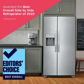 Frigidaire FRSS2623AS 36 Inch Side by Side Refrigerator, in Stainless Steel — thumbnail 10