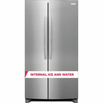 Frigidaire GRSN2620AF 36 Inch Freestanding Side-by-Side Refrigerator Stainless Steel