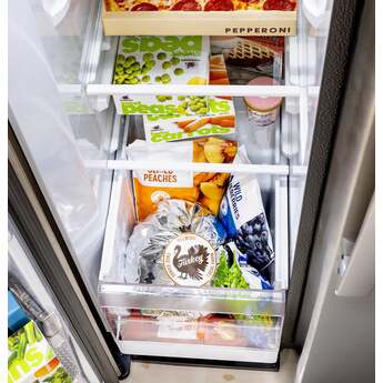 GE 36 Inch 24 Cu. Ft. Counter Depth Side By Side Refrigerator: Fingerprint Resistant Stainless Steel — thumbnail 14