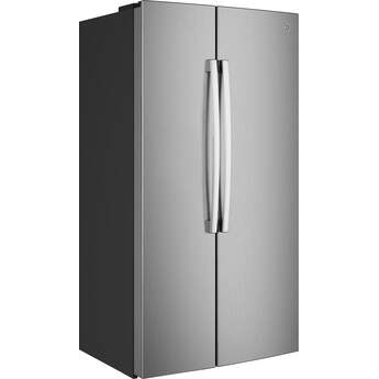 GE 36 Inch 24 Cu. Ft. Counter Depth Side By Side Refrigerator: Fingerprint Resistant Stainless Steel — thumbnail 3