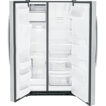 GE 36 Inch Side by Side Refrigerator, in Fingerprint Resistant Stainless Steel — thumbnail 22