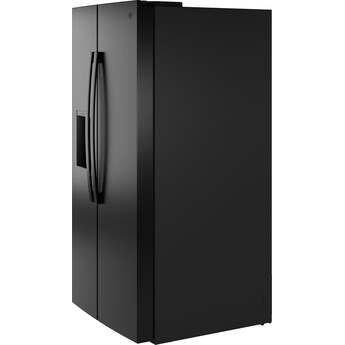 GE 36 Inch 25 Cu. Ft. Standard Depth Side By Side Refrigerator With External Dispenser And Energy Star Rating: Black — thumbnail 16