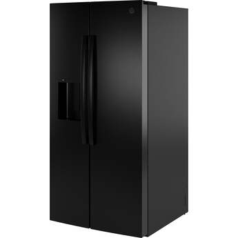 GE 36 Inch 25 Cu. Ft. Standard Depth Side By Side Refrigerator With External Dispenser And Energy Star Rating: Black — thumbnail 18