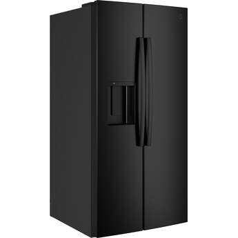 GE 36 Inch 25 Cu. Ft. Standard Depth Side By Side Refrigerator With External Dispenser And Energy Star Rating: Black — thumbnail 22