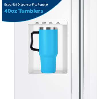 GE 36 Inch 25 Cu. Ft. Standard Depth Side By Side Refrigerator With External Dispenser And Energy Star Rating: White — thumbnail 21