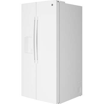 GE 36 Inch 25 Cu. Ft. Standard Depth Side By Side Refrigerator With External Dispenser And Energy Star Rating: White — thumbnail 24