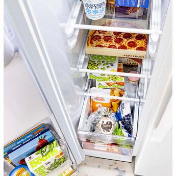 GE 36 Inch 25 Cu. Ft. Standard Depth Side By Side Refrigerator With External Dispenser And Energy Star Rating: White — thumbnail 34